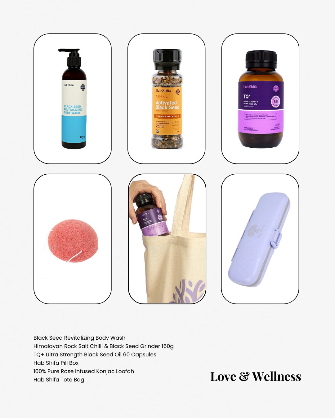 Love & Wellness - Mothers Day Gift Pack - Hab Shifa