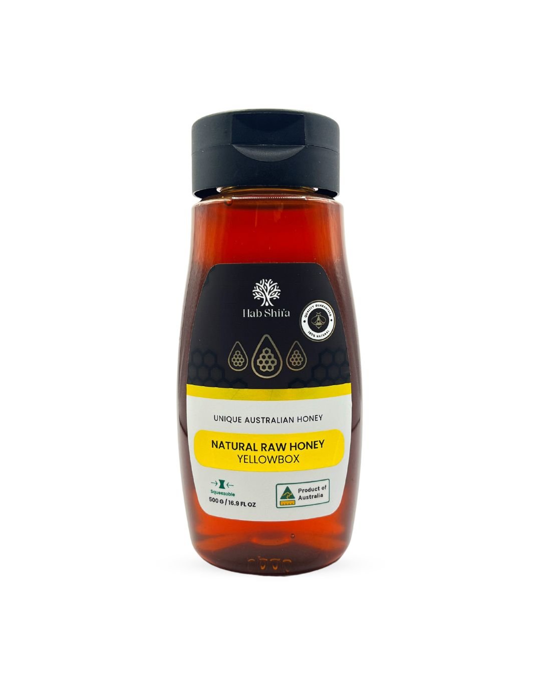 Natural Raw Honey - Yellowbox 500g - Hab Shifa