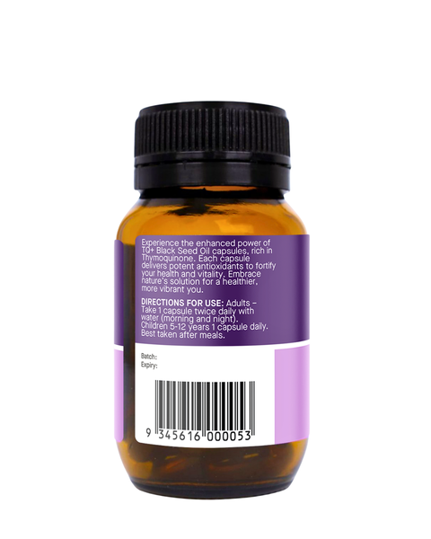 TQ+ Ultra Strength Black Seed Oil 60 Capsules