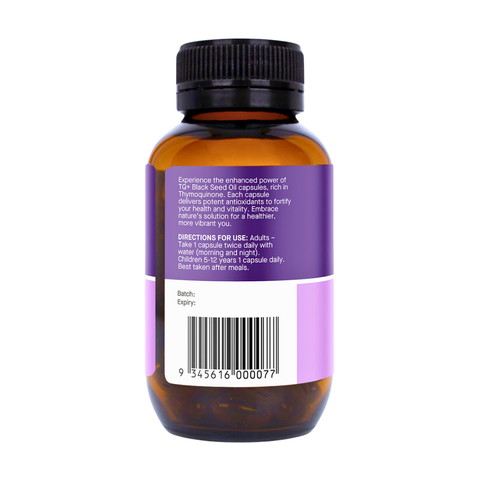 TQ+ Ultra Strength Black Seed Oil 120 Capsules