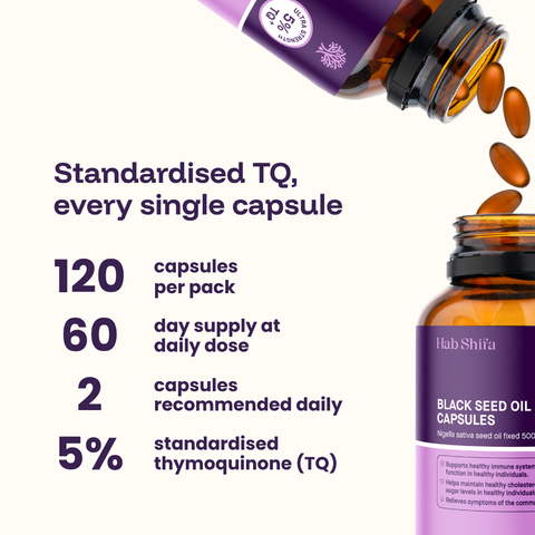 TQ+ Ultra Strength Black Seed Oil 120 Capsules