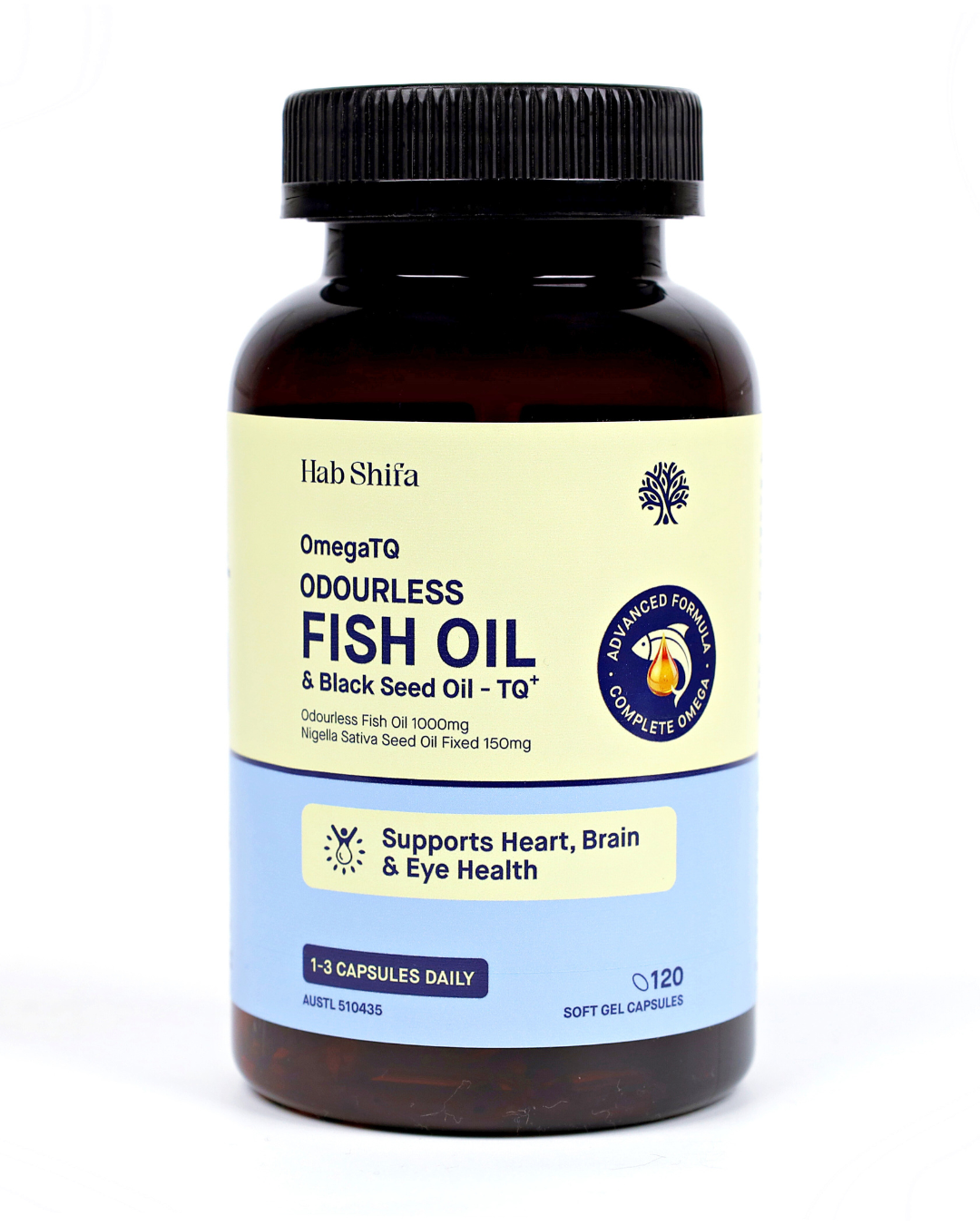 Hab Shifa OmegaTQ Fish Oil 120 Capsules