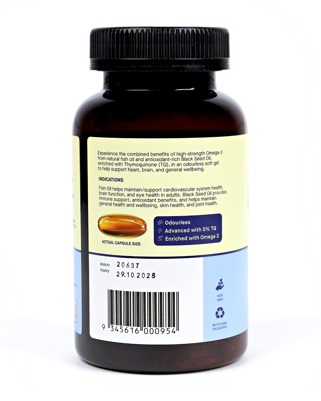 Hab Shifa OmegaTQ Fish Oil 120 Capsules