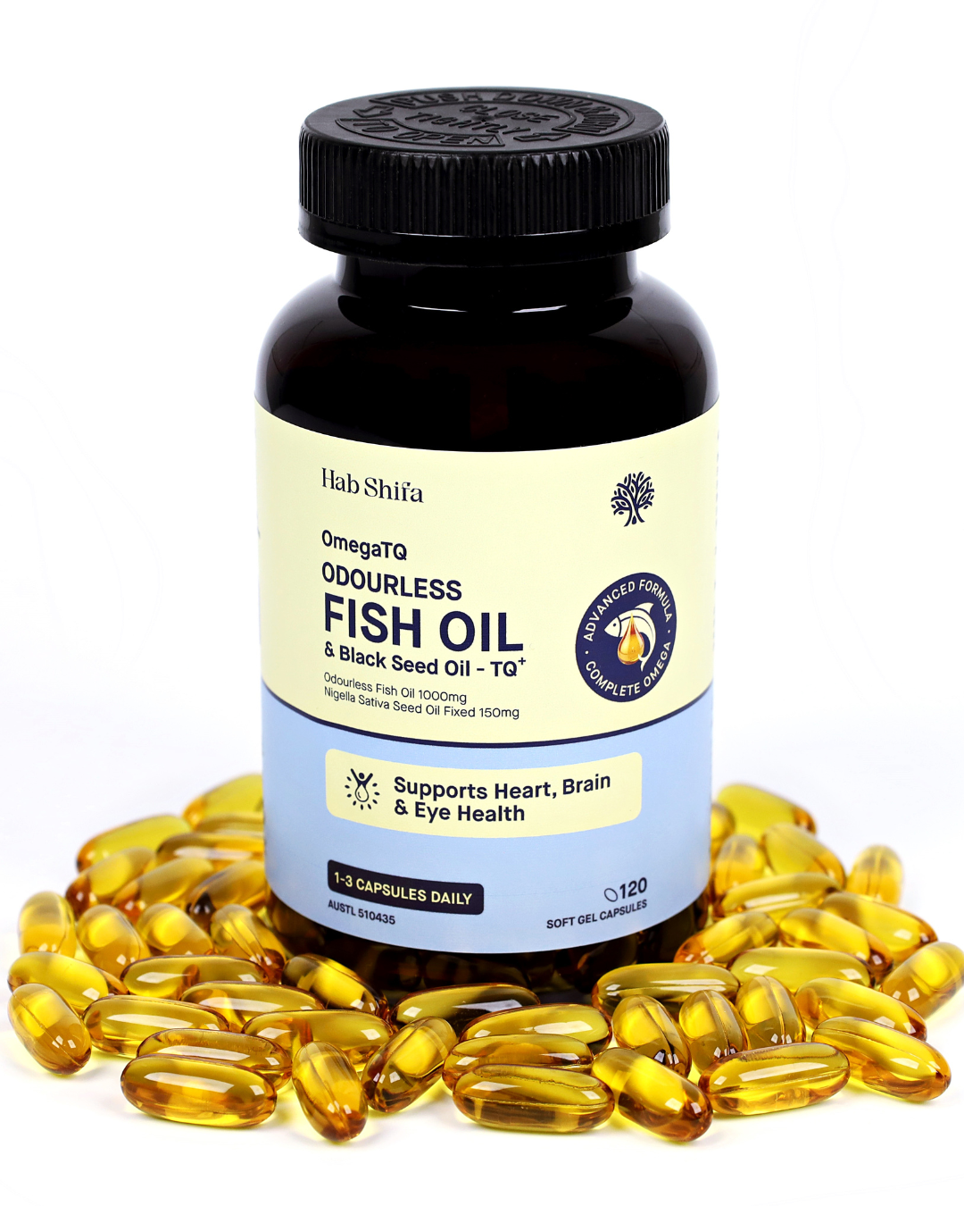 Hab Shifa OmegaTQ Fish Oil 120 Capsules