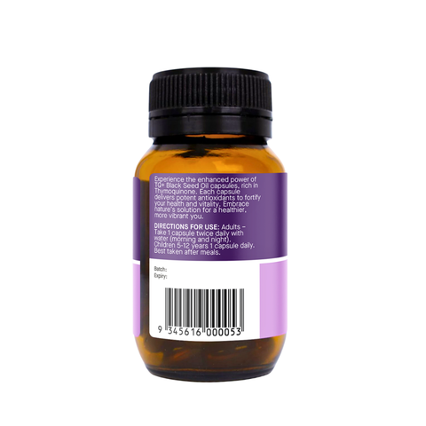 TQ+ Ultra Strength Black Seed Oil 60 Capsules