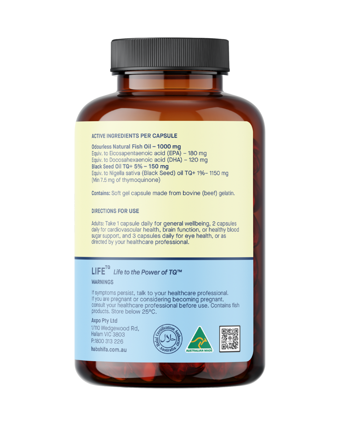 Hab Shifa OmegaTQ 120 Capsules