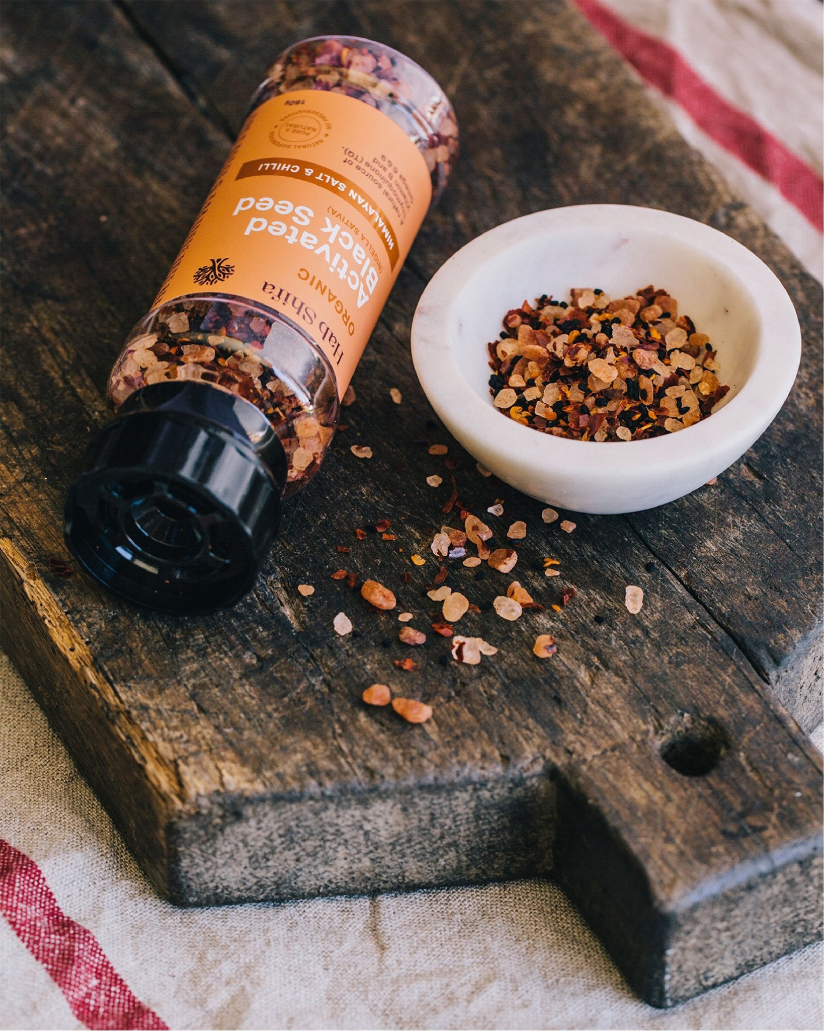 Himalayan Rock Salt, Chilli & Black Seed Grinder 160g