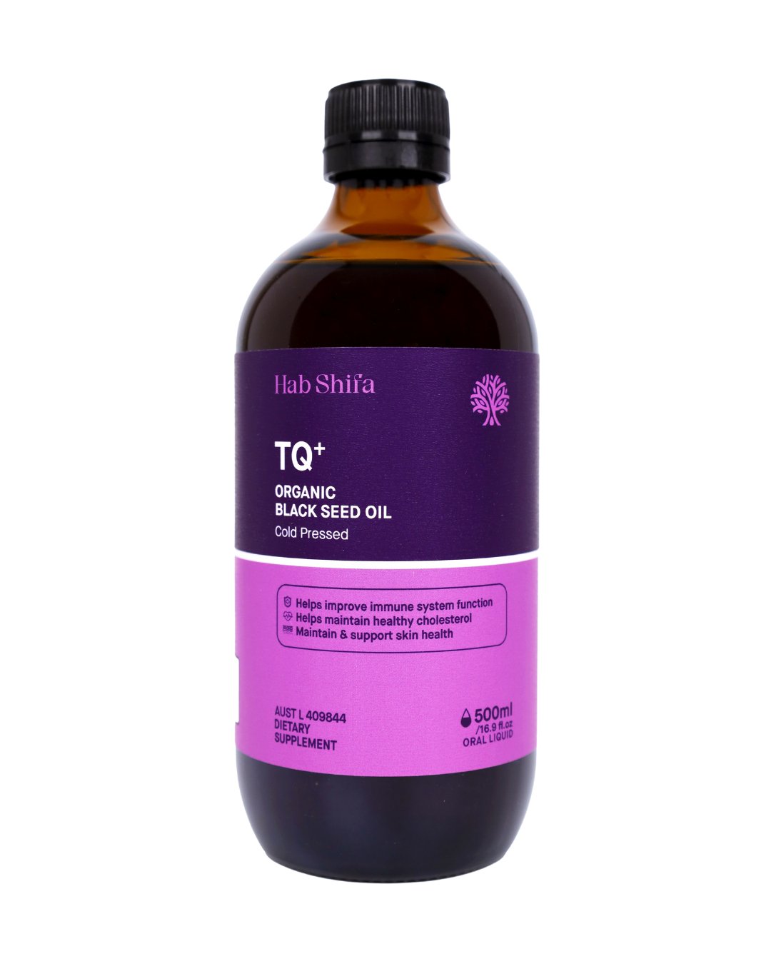 TQ+ Organic Black Seed Oil 500ml - Hab Shifa