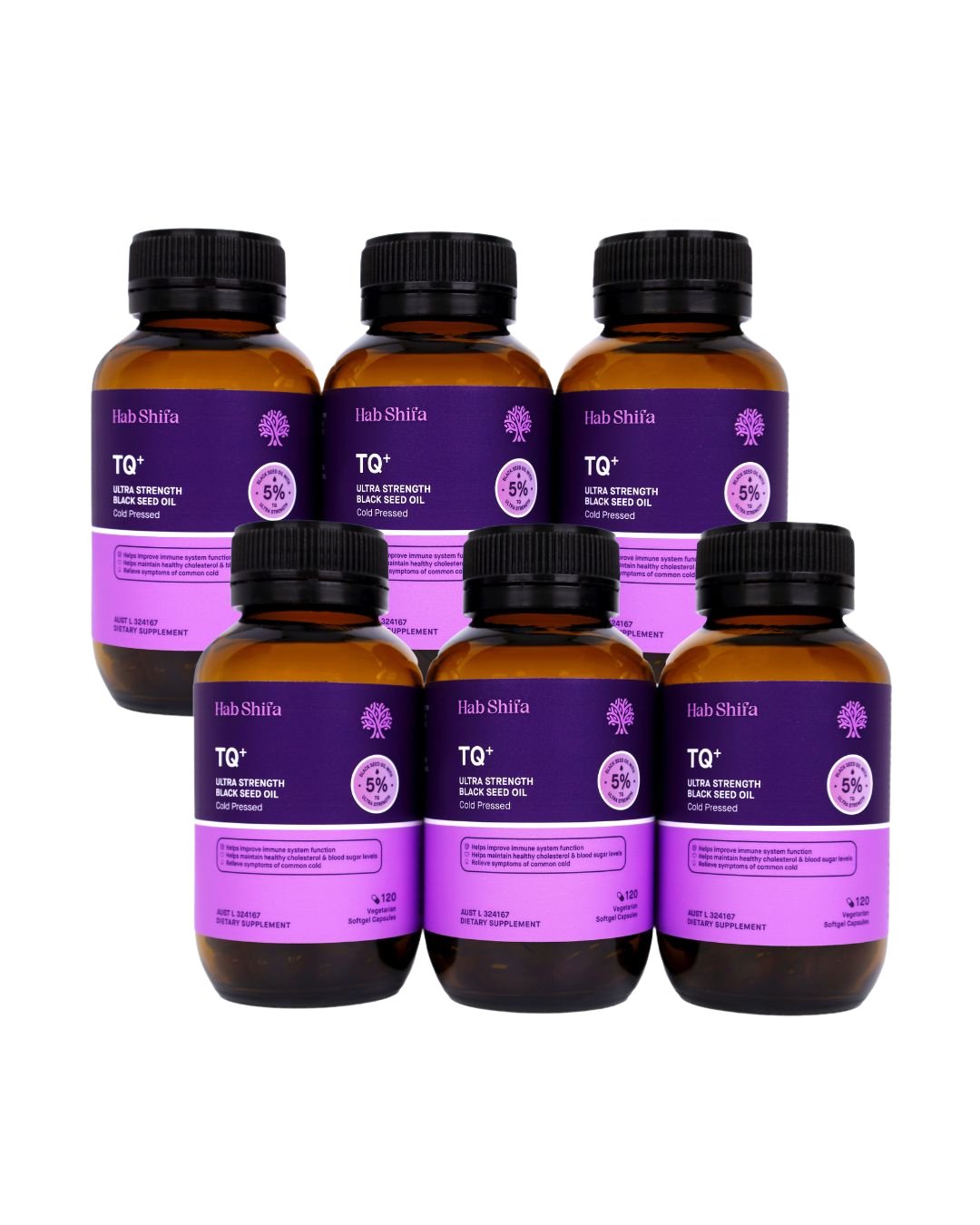 TQ+ Ultra Strength Black Seed Oil 120 Capsules - Hab Shifa